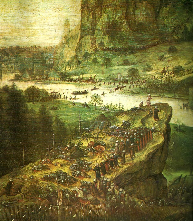 Pieter Bruegel detalj fran  sauls sjalvmord